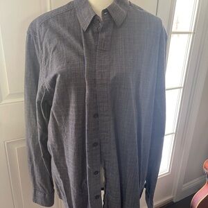 Tasso Elba Blue Casual Button Down Shirt